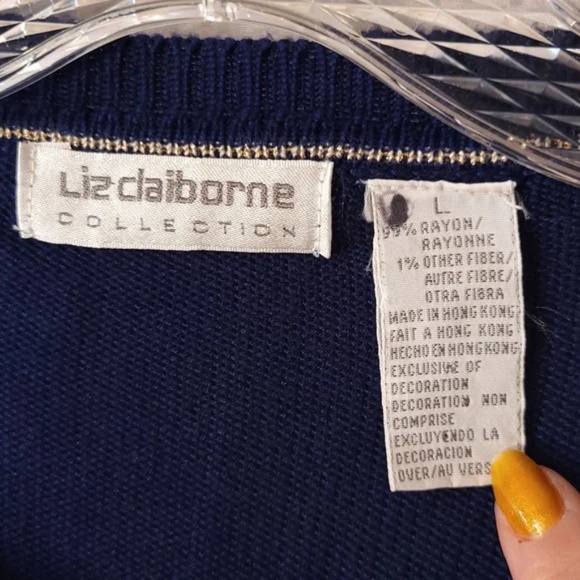 Embroidered Nautical Sweater With Anchor and Stars - Picture 4 of 6